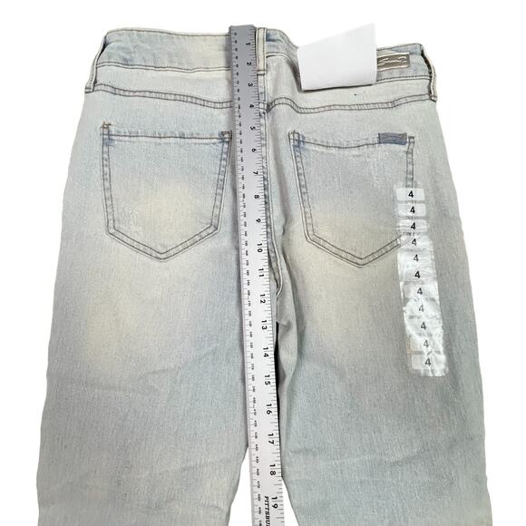 Seven7 Weekend Slim Fit Straight Leg Women's Size 4 Distressed Jeans Denim NWT - Picture 15 of 16